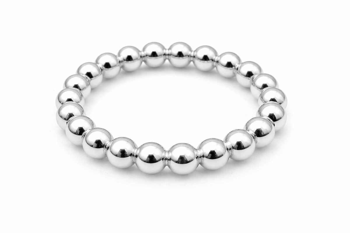 Sterling Silver 3mm Waterproof Stretch Ring
