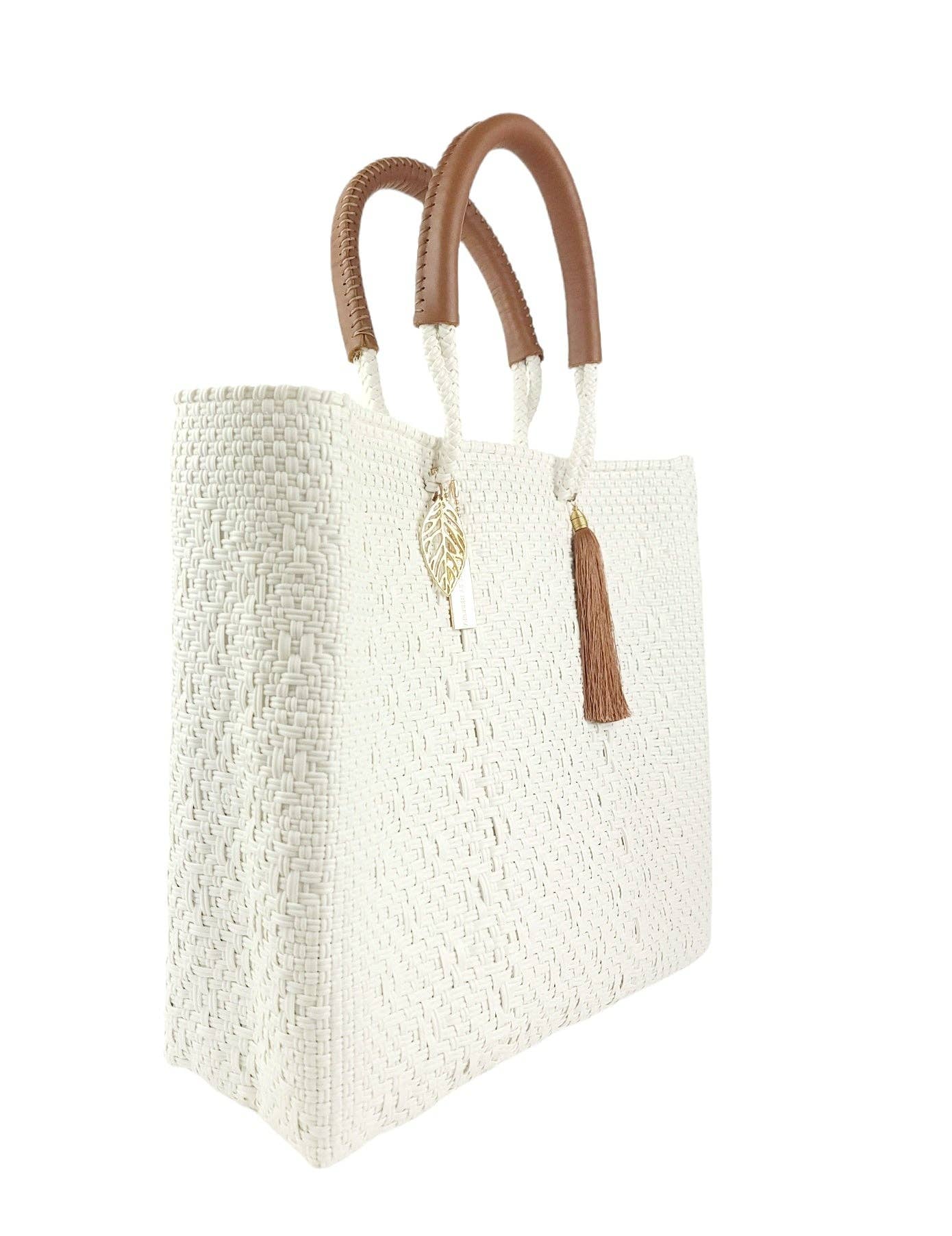 Hannah Resort Tote Bag - White Pearl