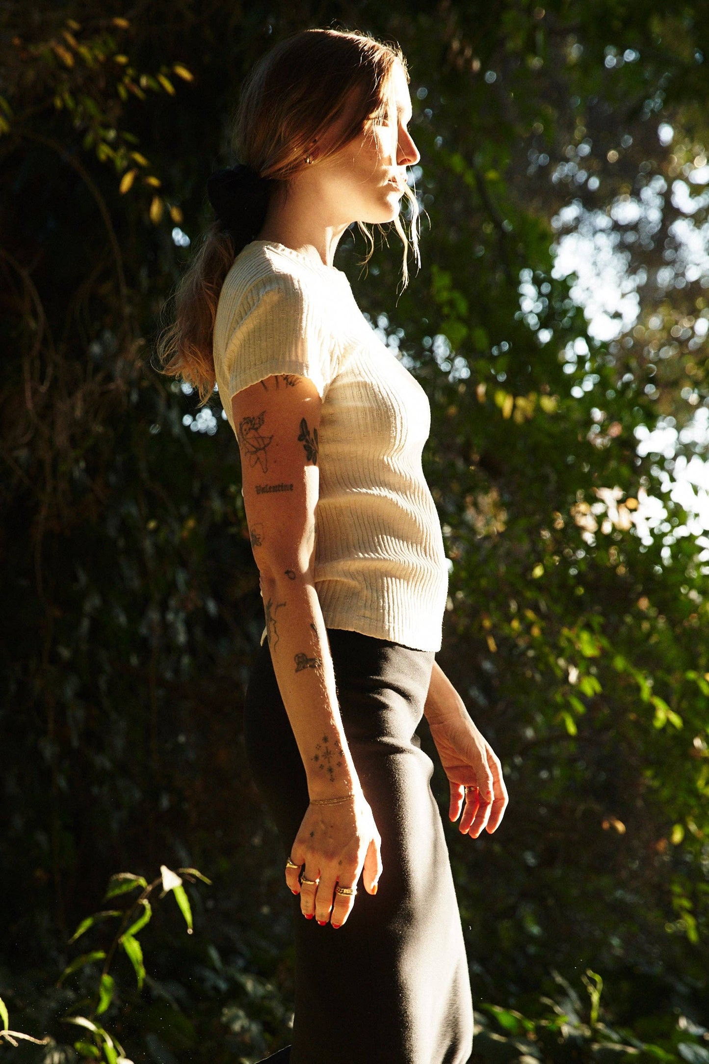 Pointelle Organic Tee