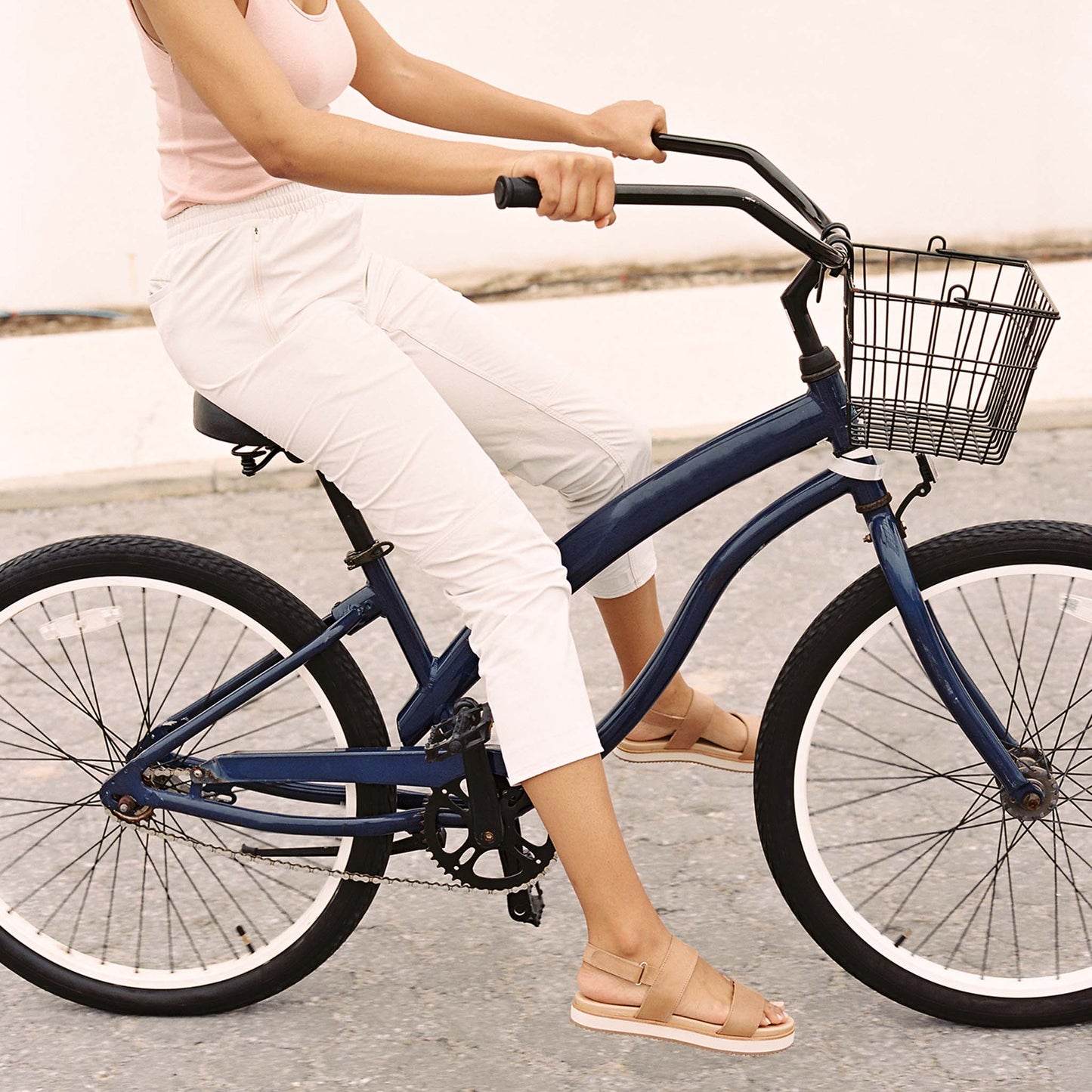 Go-To Flatform Sandal Almond