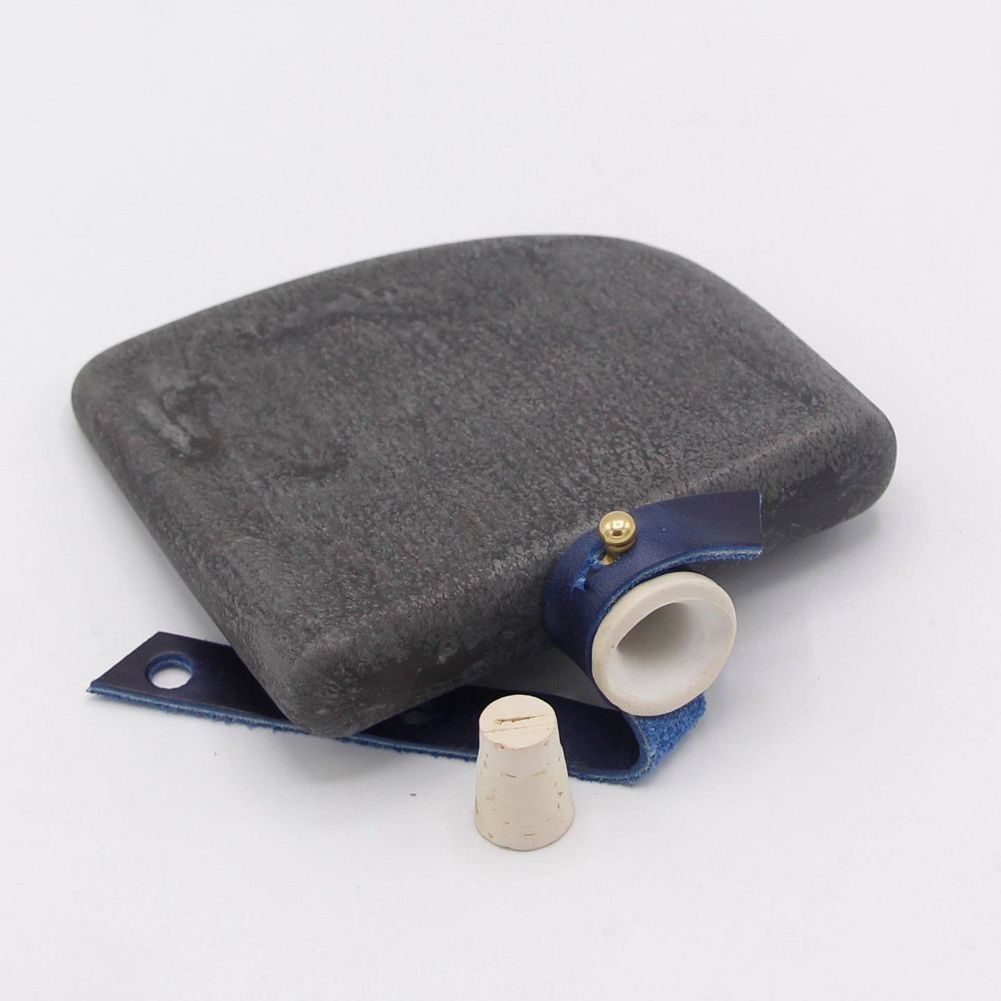 Front pocket Flask with Leather Strap