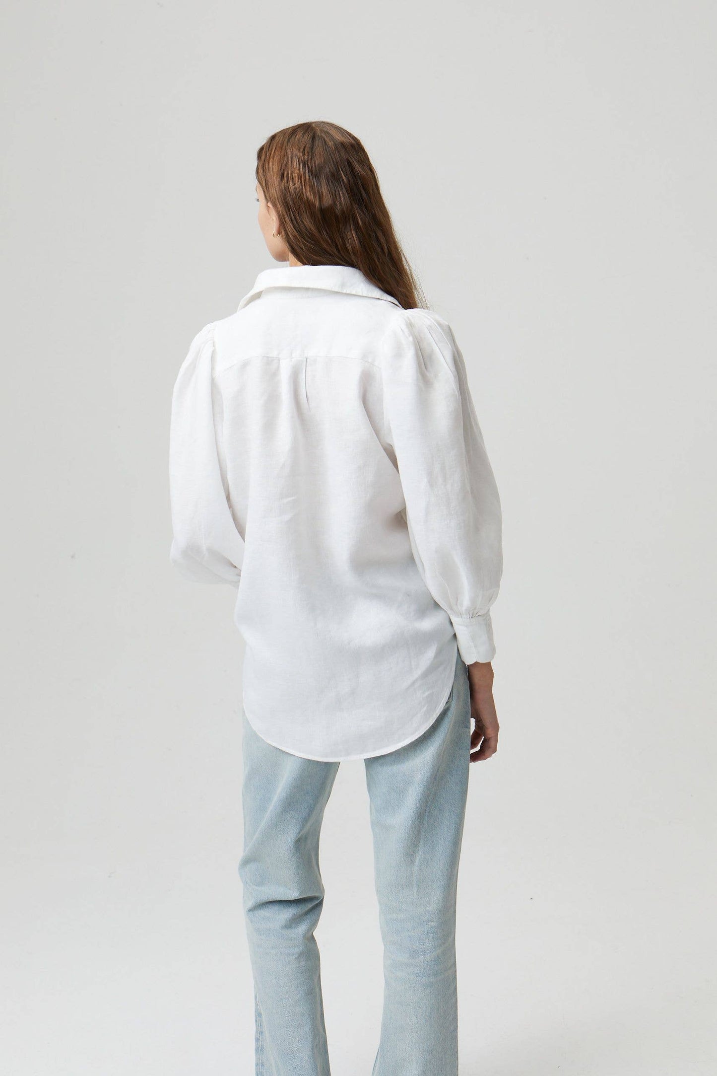 Camille Linen Shirt - White