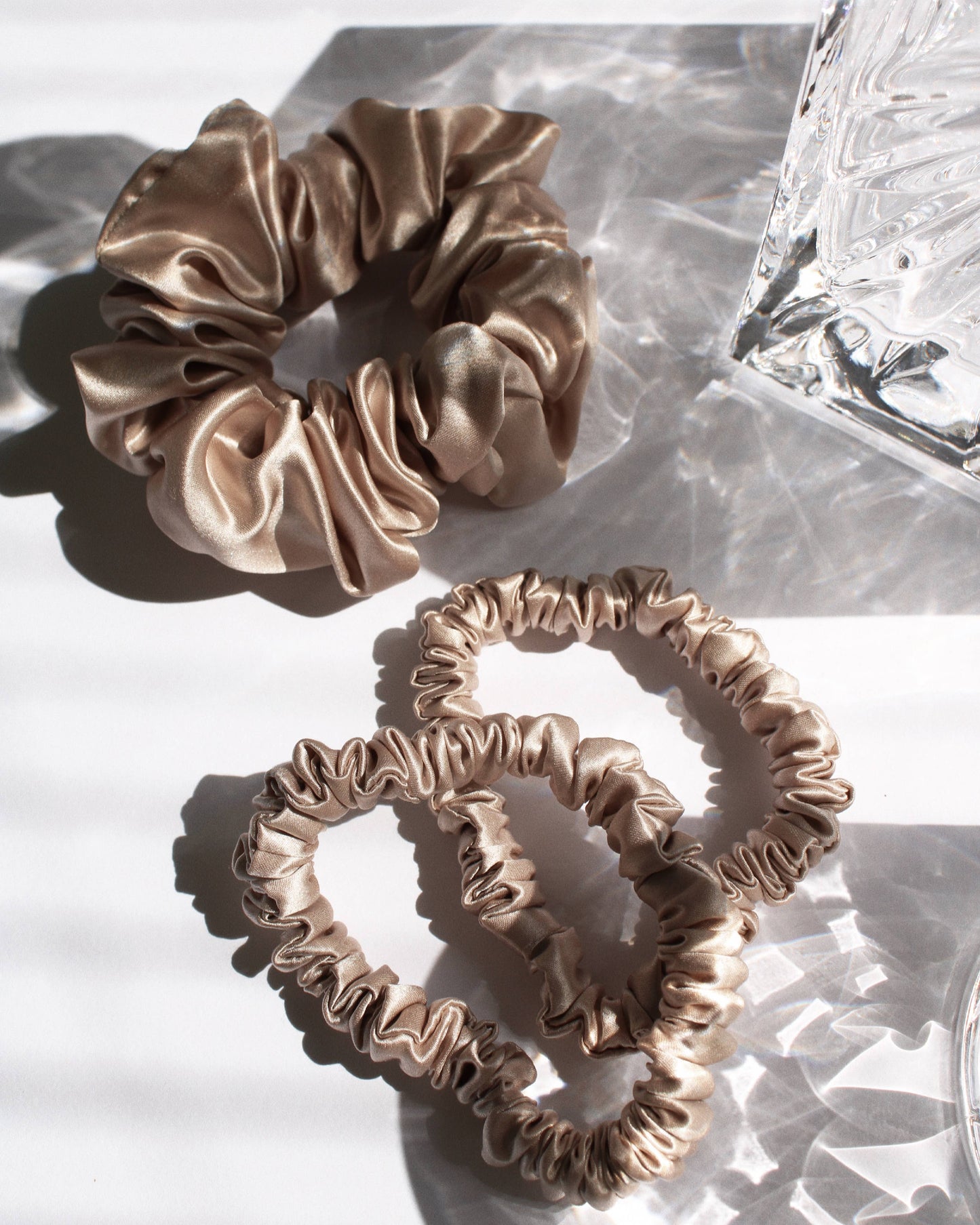 100% Organic Pure Silk Scrunchies