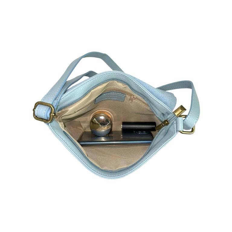 Women's Italian Leather Shoulder Bag with Inner Pocket
