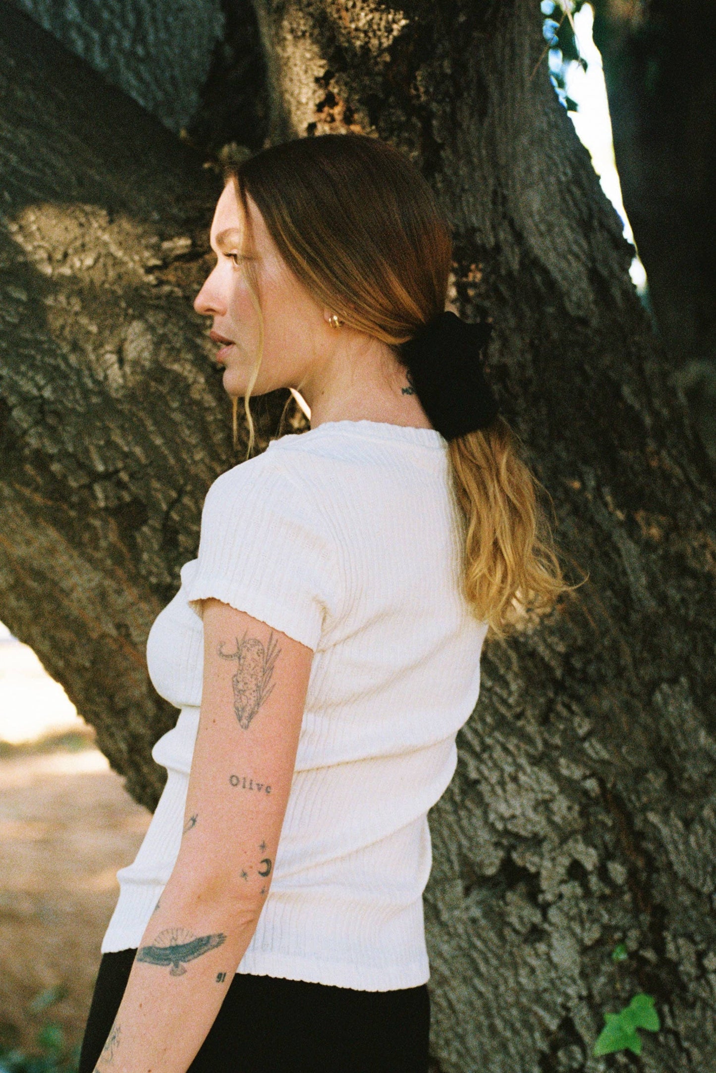 Pointelle Organic Tee