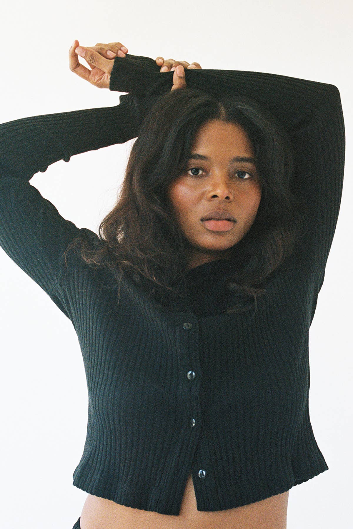 Pointelle Organic Cardigan