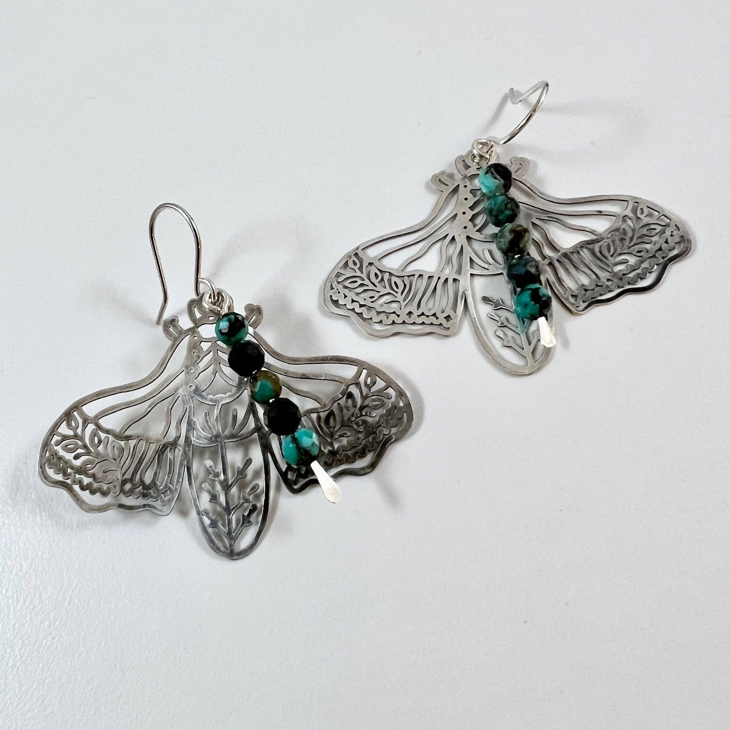 Handmade Peppered Moth Earrings