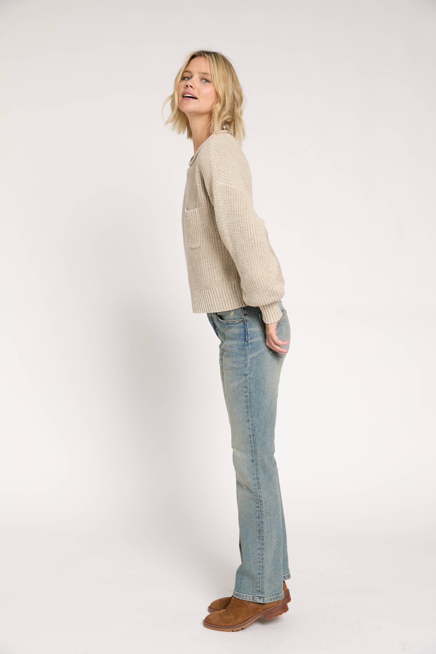 Stanley Mid Rise Bootcut Jean, 4-Year Vintage