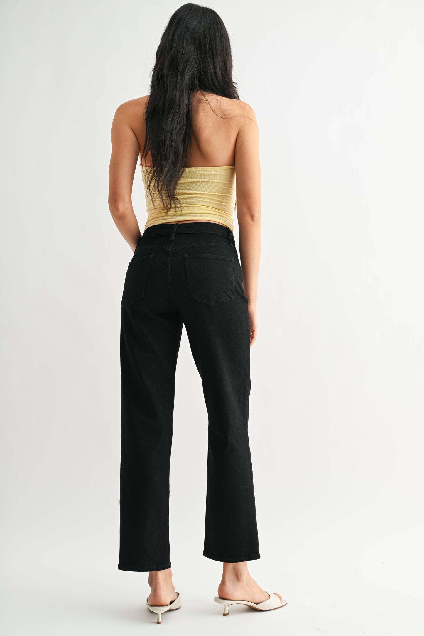 BP495J - BLK - Stretchy Straight