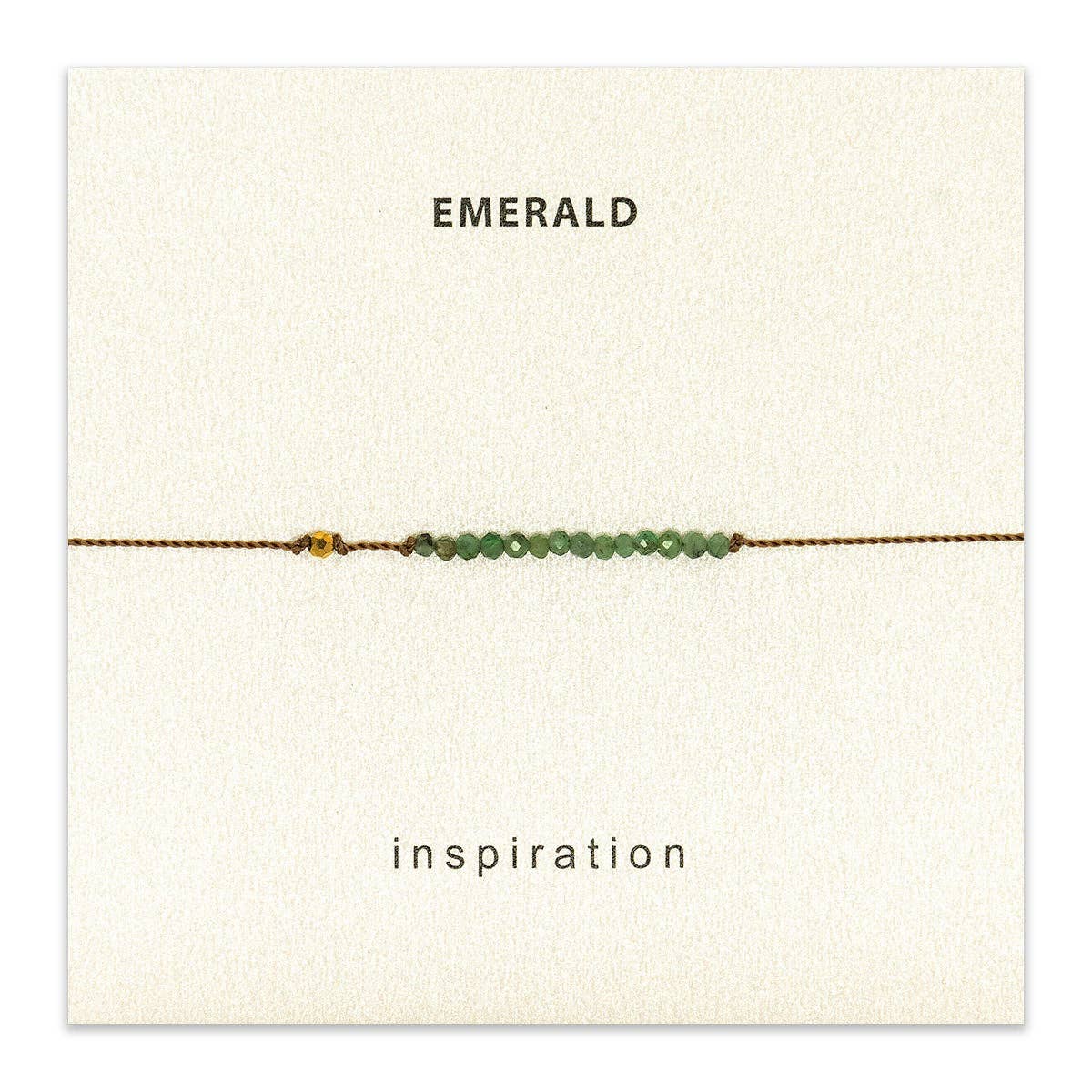 Emerald Inspiration Bracelet, Valentine's Day Gift for Her
