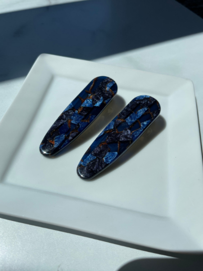 Waterdrop Hair Clip Set 2 Pack Acetate Resin Alligator Clips
