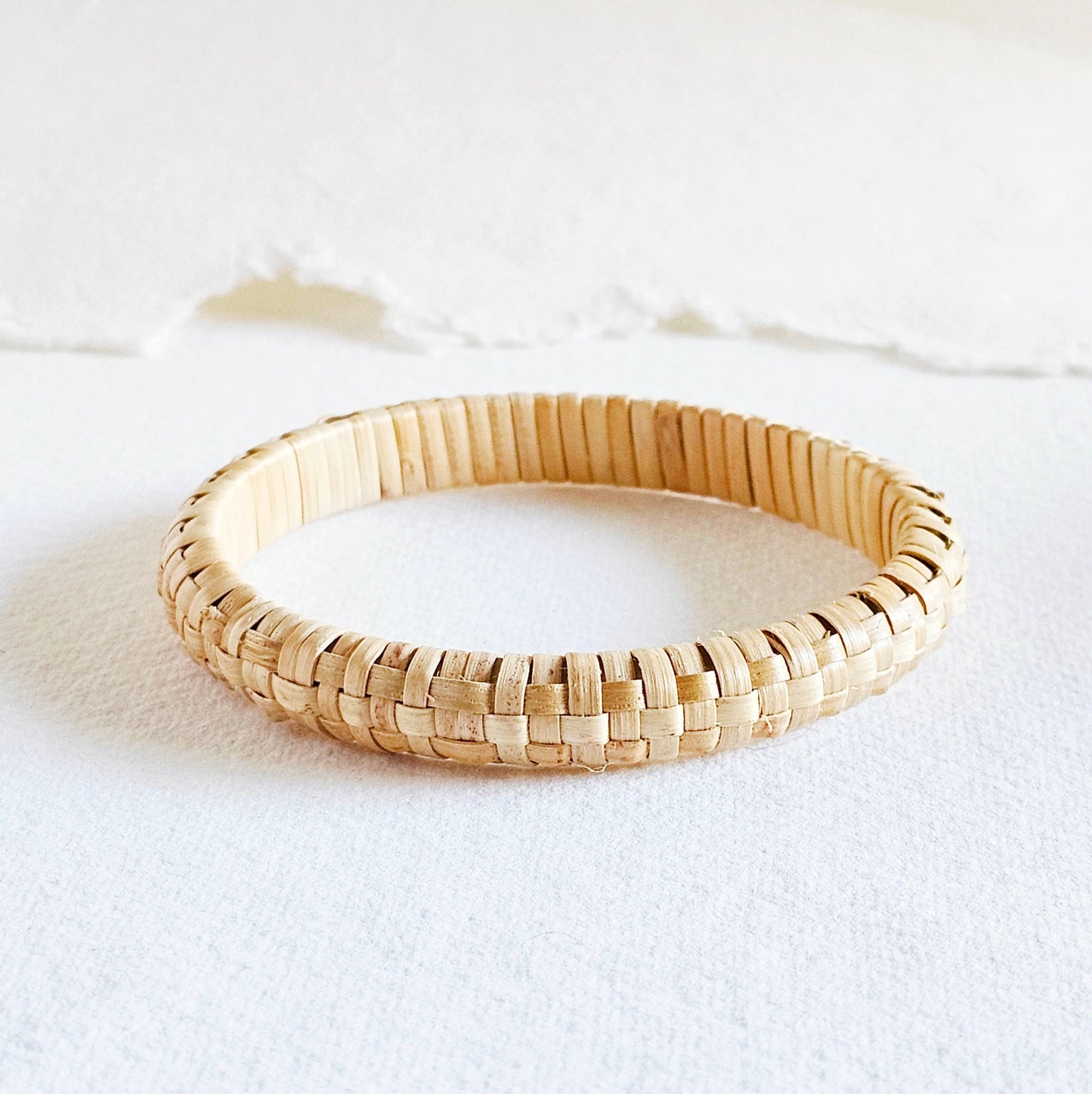 Rattan Cane Bangle Bracelet Set #BX42