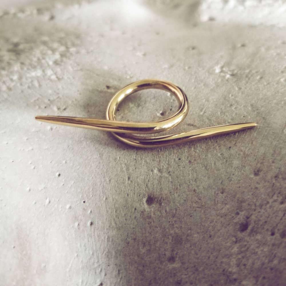 Brass Barbed Wire Handmade Ring