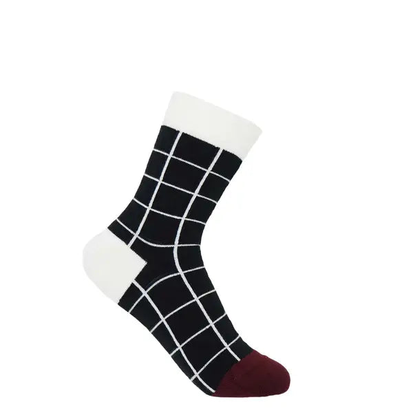 Grid Women's Cotton Socks