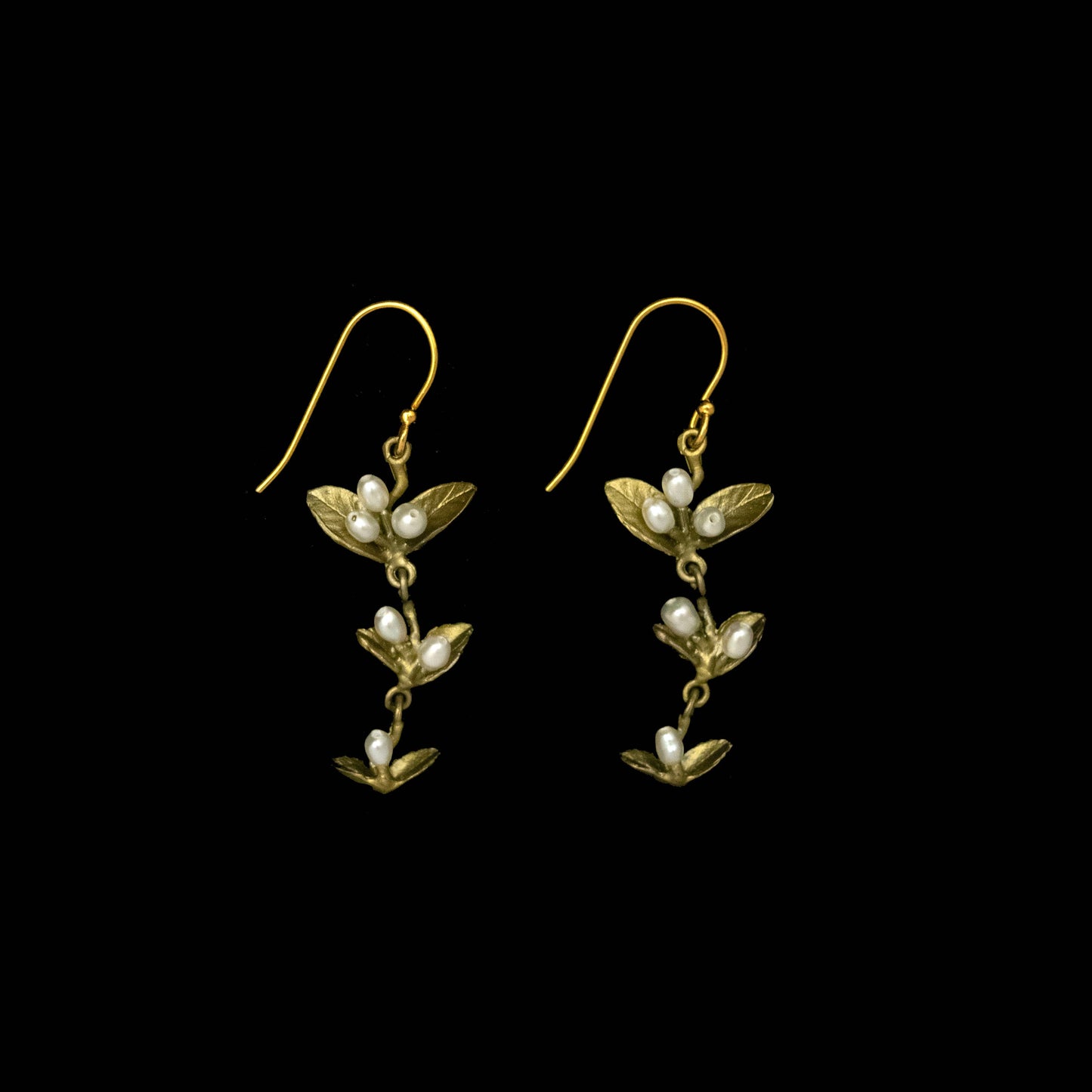 Spring Vine Wire Drop Earrings