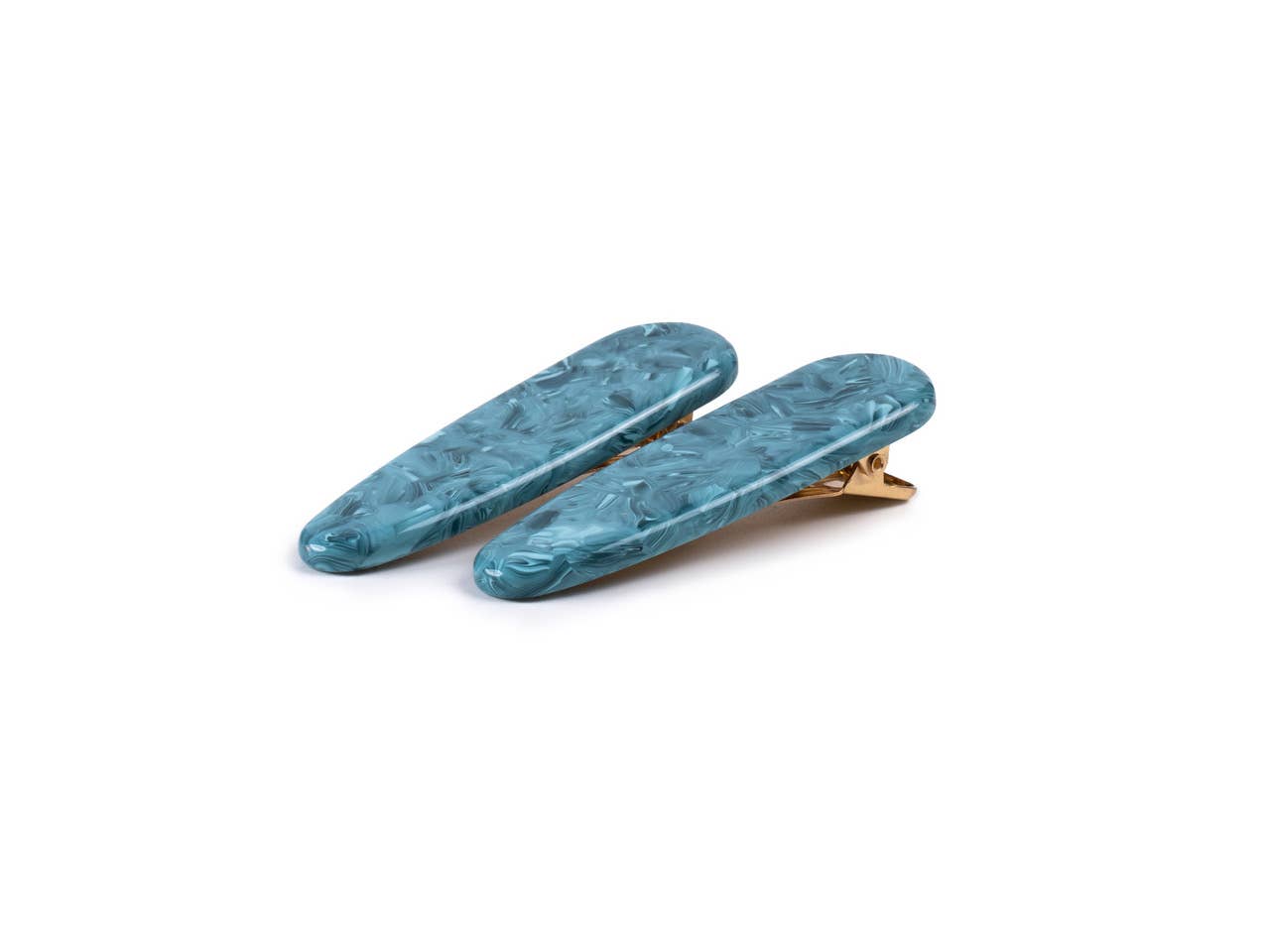 Waterdrop Hair Clip Set 2 Pack Acetate Resin Alligator Clips