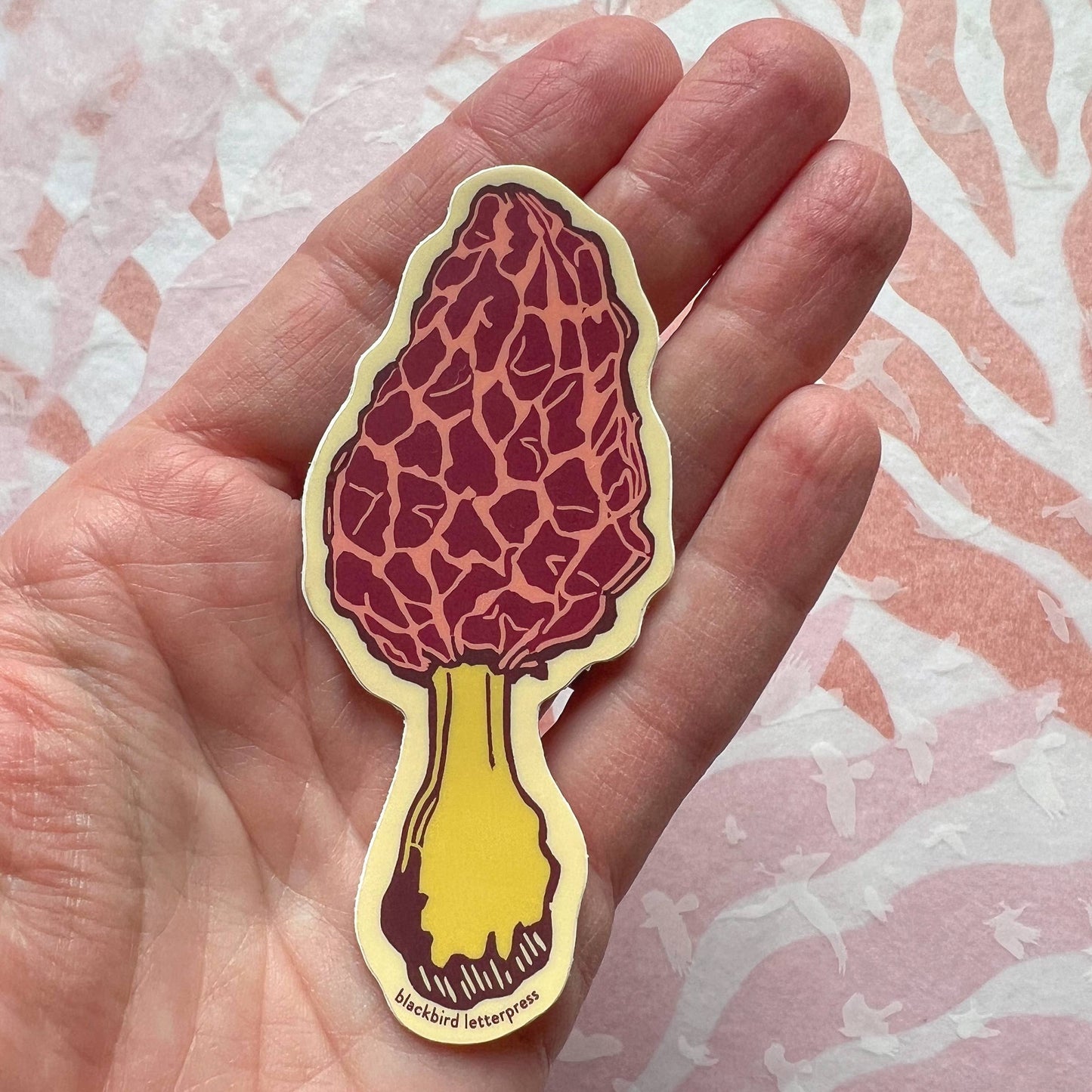 Morel mushroom sticker