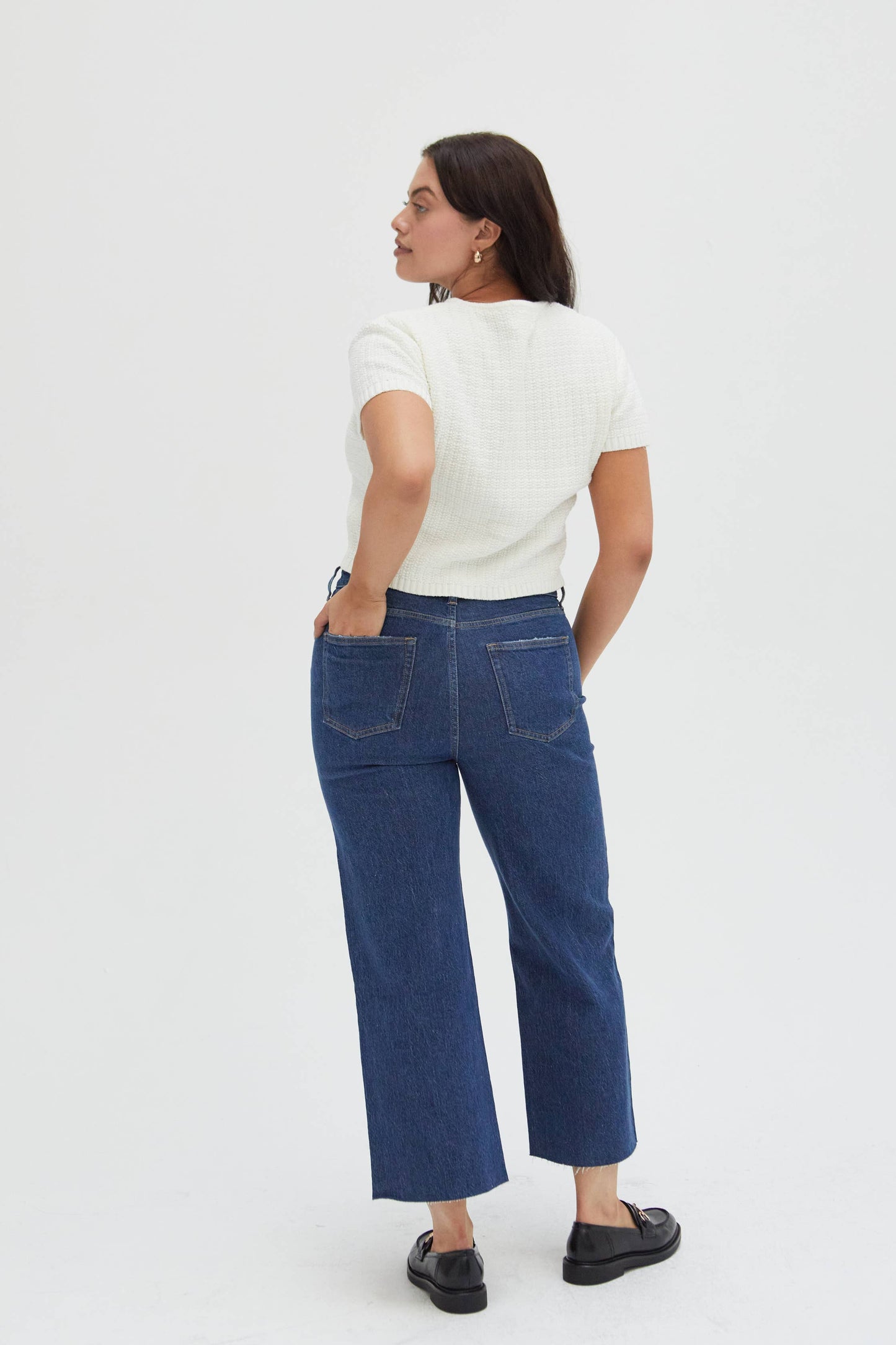 Aberdeen Western High Rise Wide Leg Crop