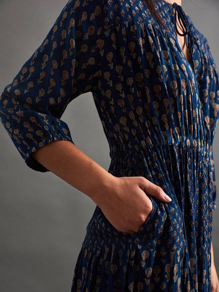 Adriana Dress | Midnight Floral Mix