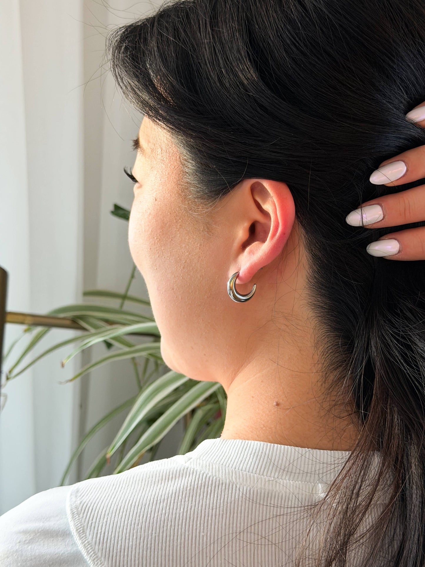 Luxe Selena Hoops - Silver // Everyday basics, Jewelry