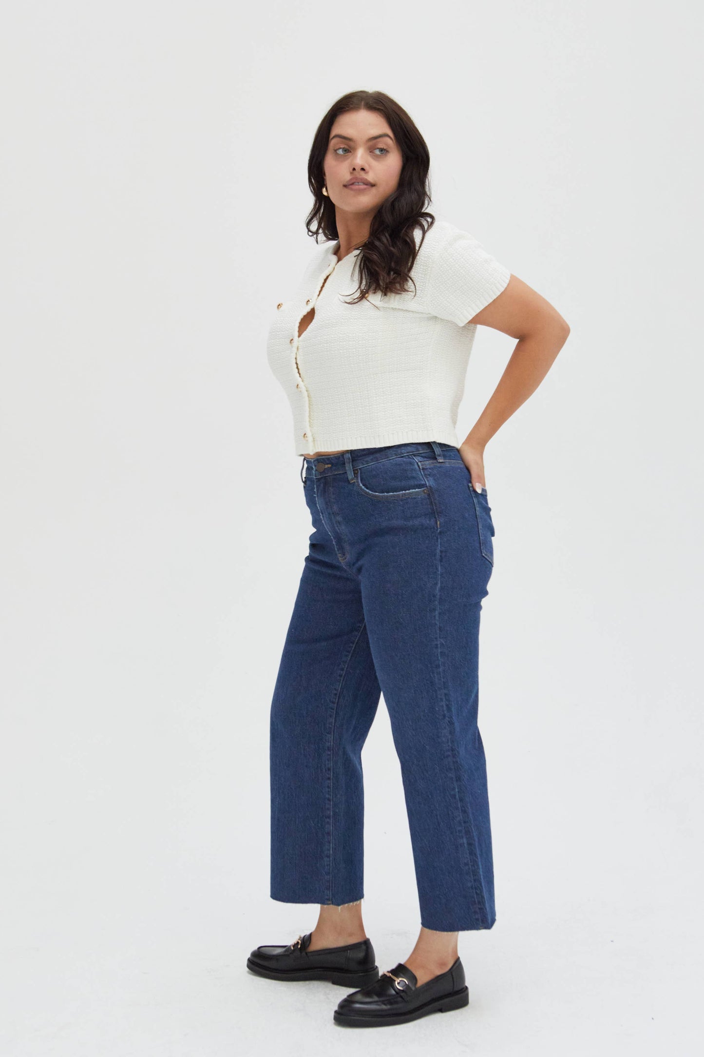 Aberdeen Western High Rise Wide Leg Crop