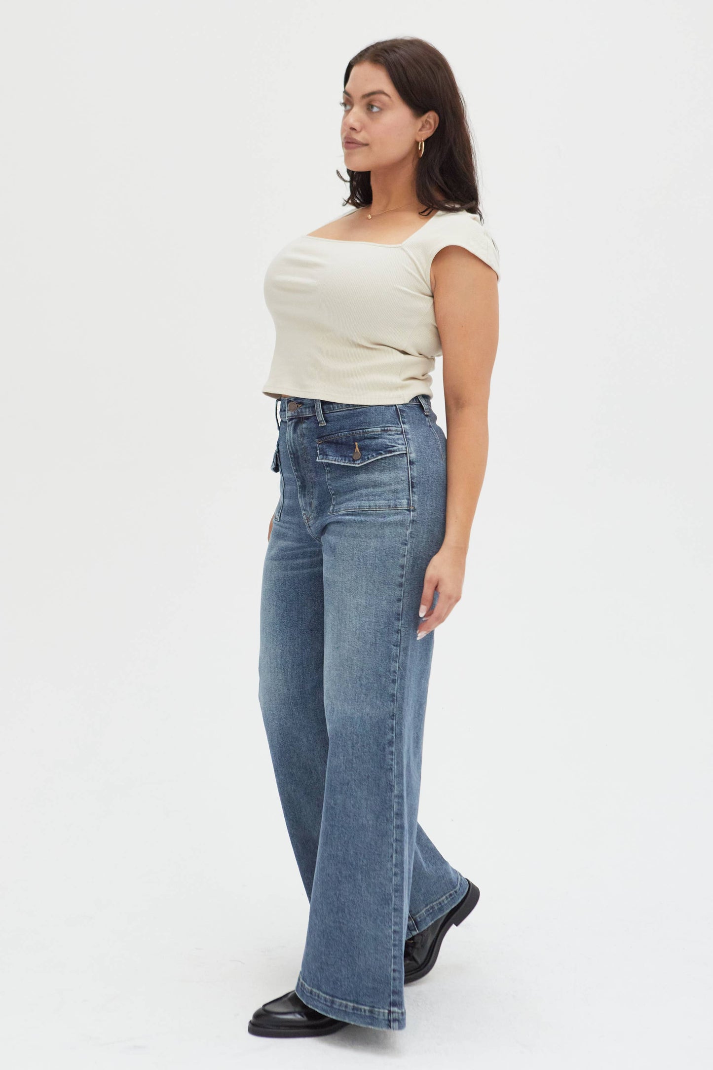 Campell High Rise Jean, Traditional Vintage Worn