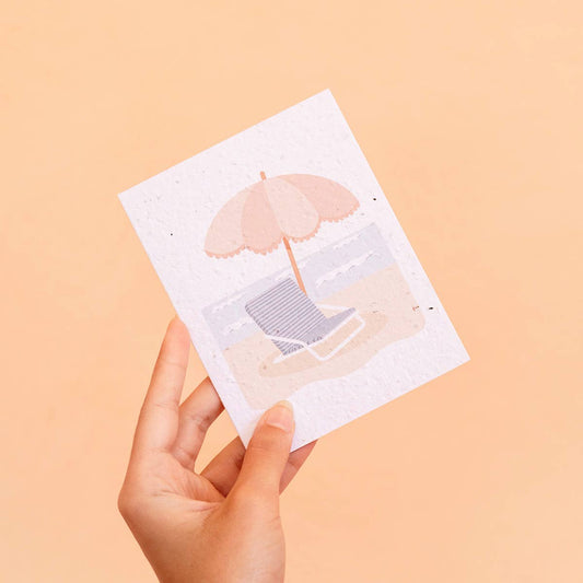 Plantable Card - Sunbathing