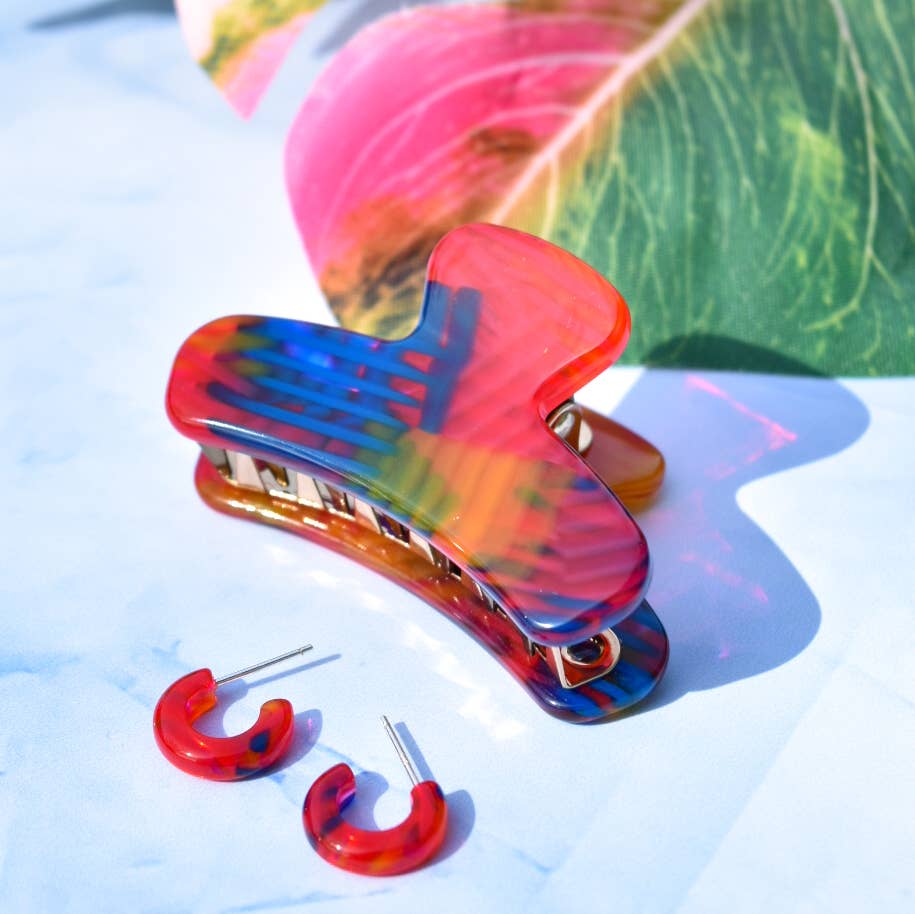 Mini French Claw Tortoise Shell Acetate Hair Clip