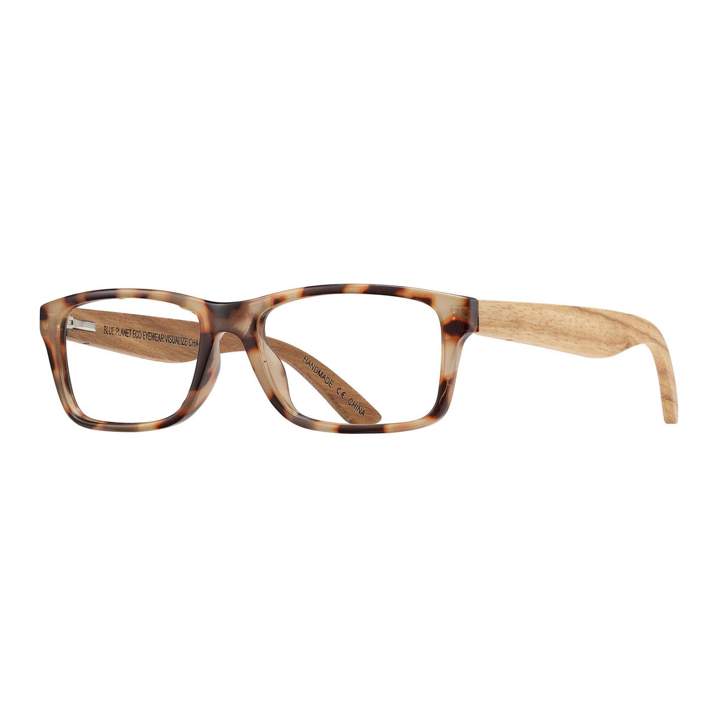 Avalon - Ivory Tortoise / Walnut Wood + Blue Light