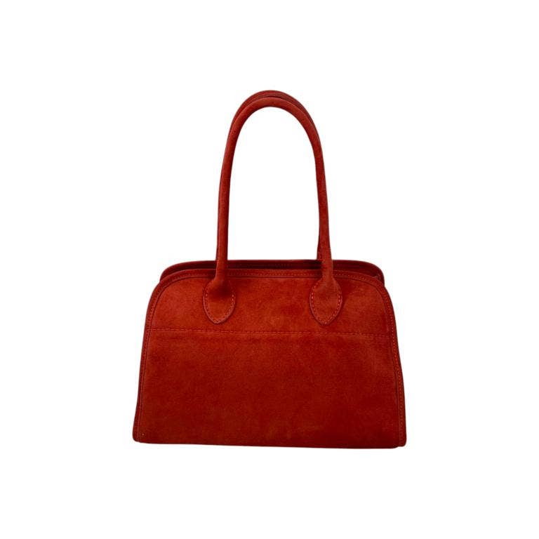 Italian Leather Shoulder Bag with Long Handles