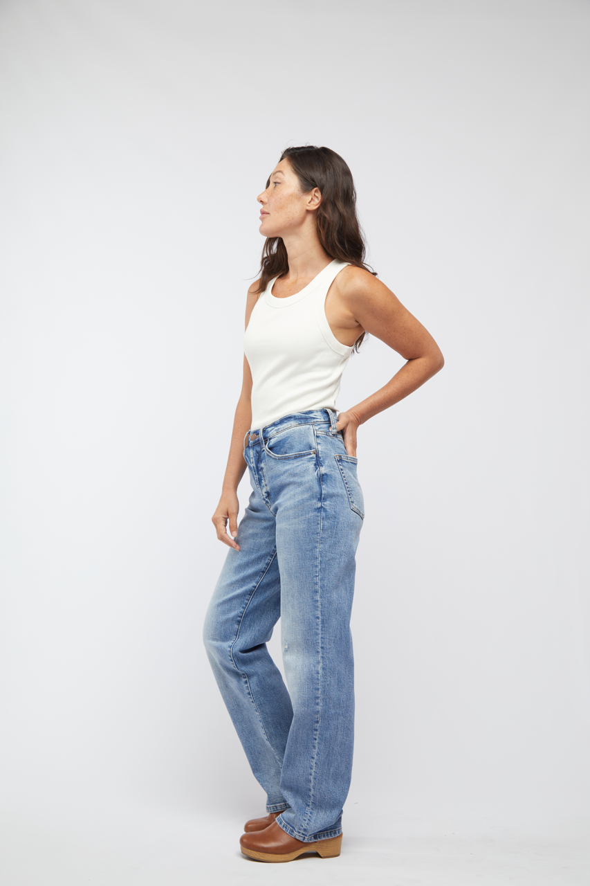 Mulberry High Rise Jean, Classic Blue