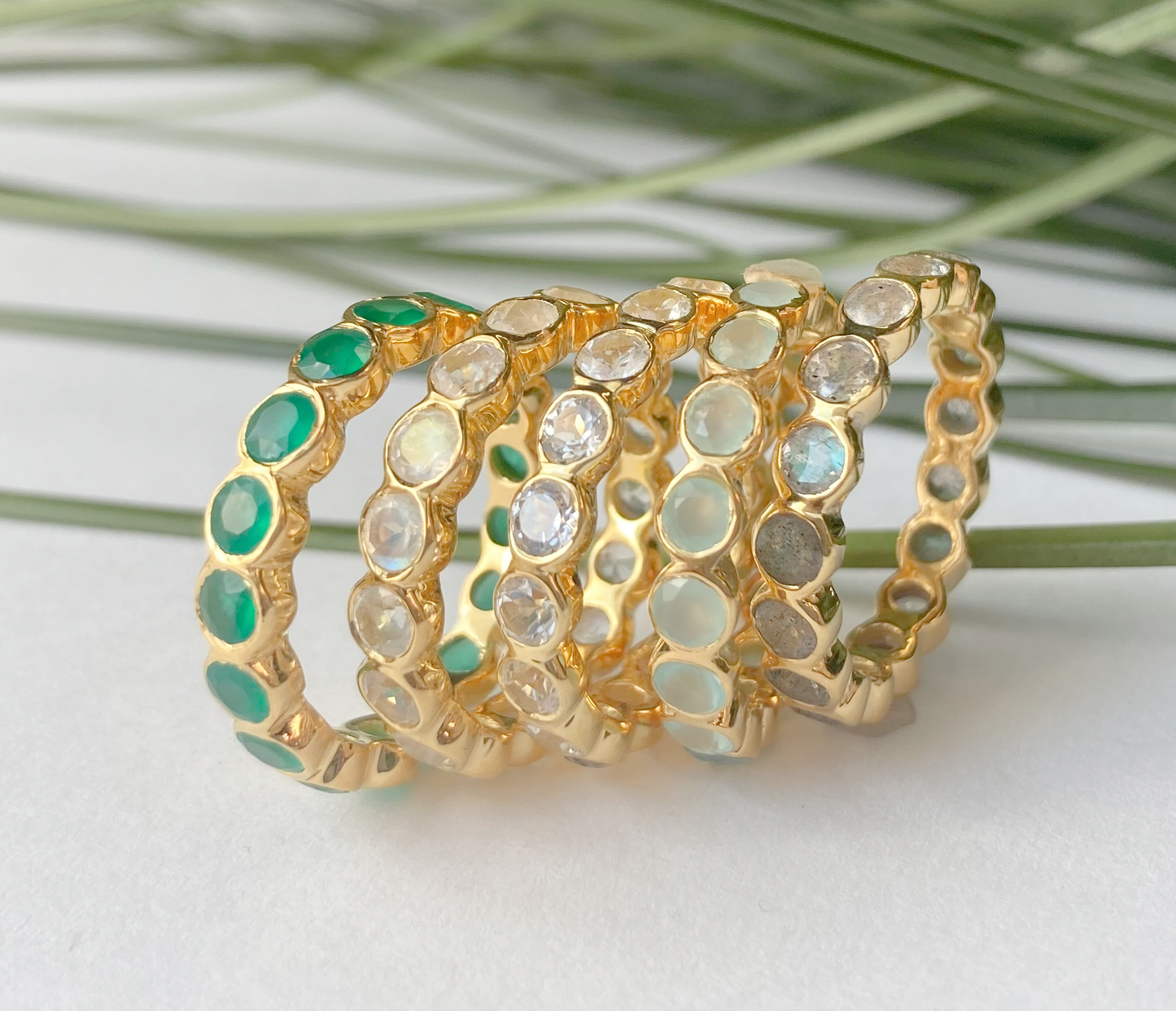 Precious Eternity Band Ring in Gold Vermeil