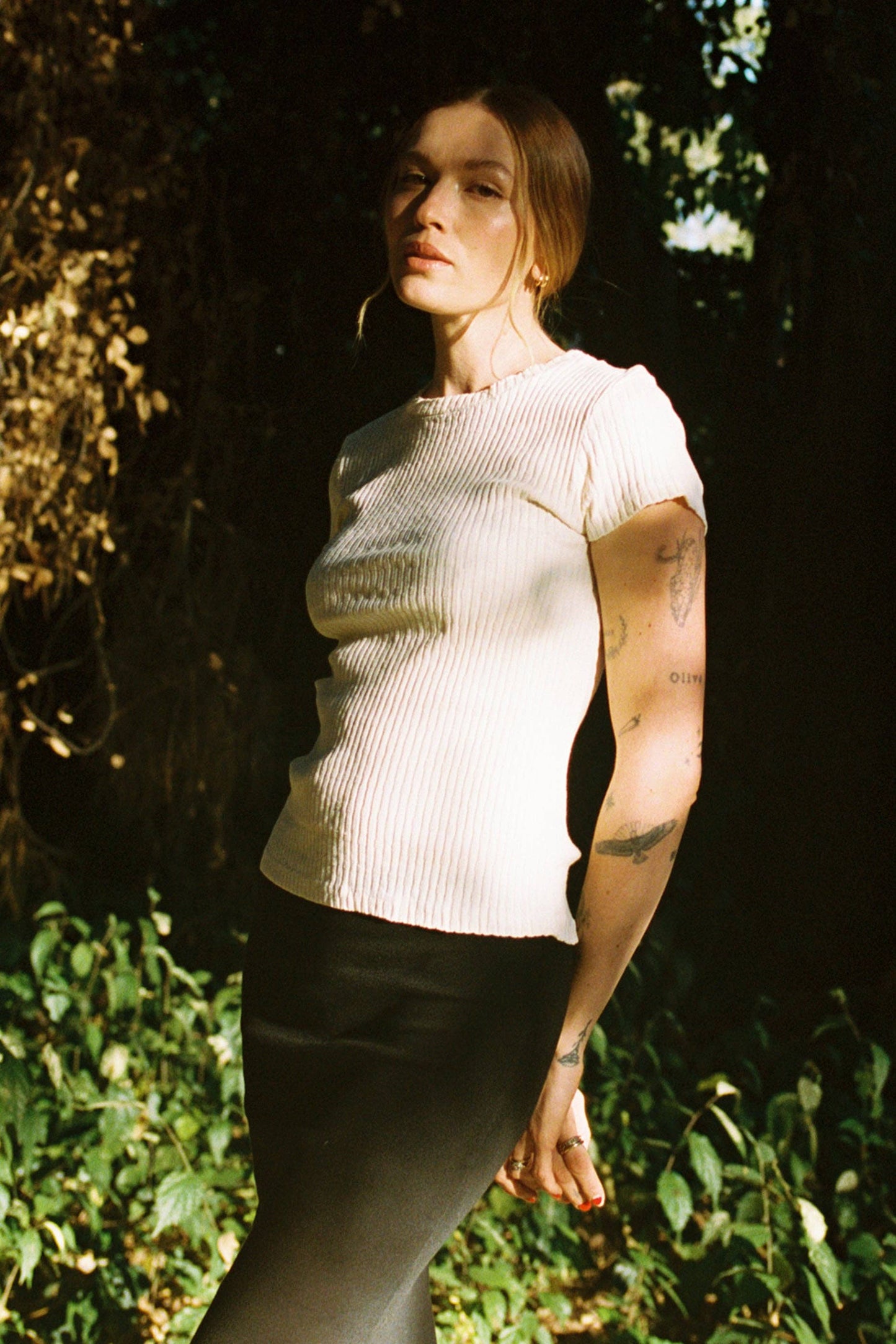 Pointelle Organic Tee