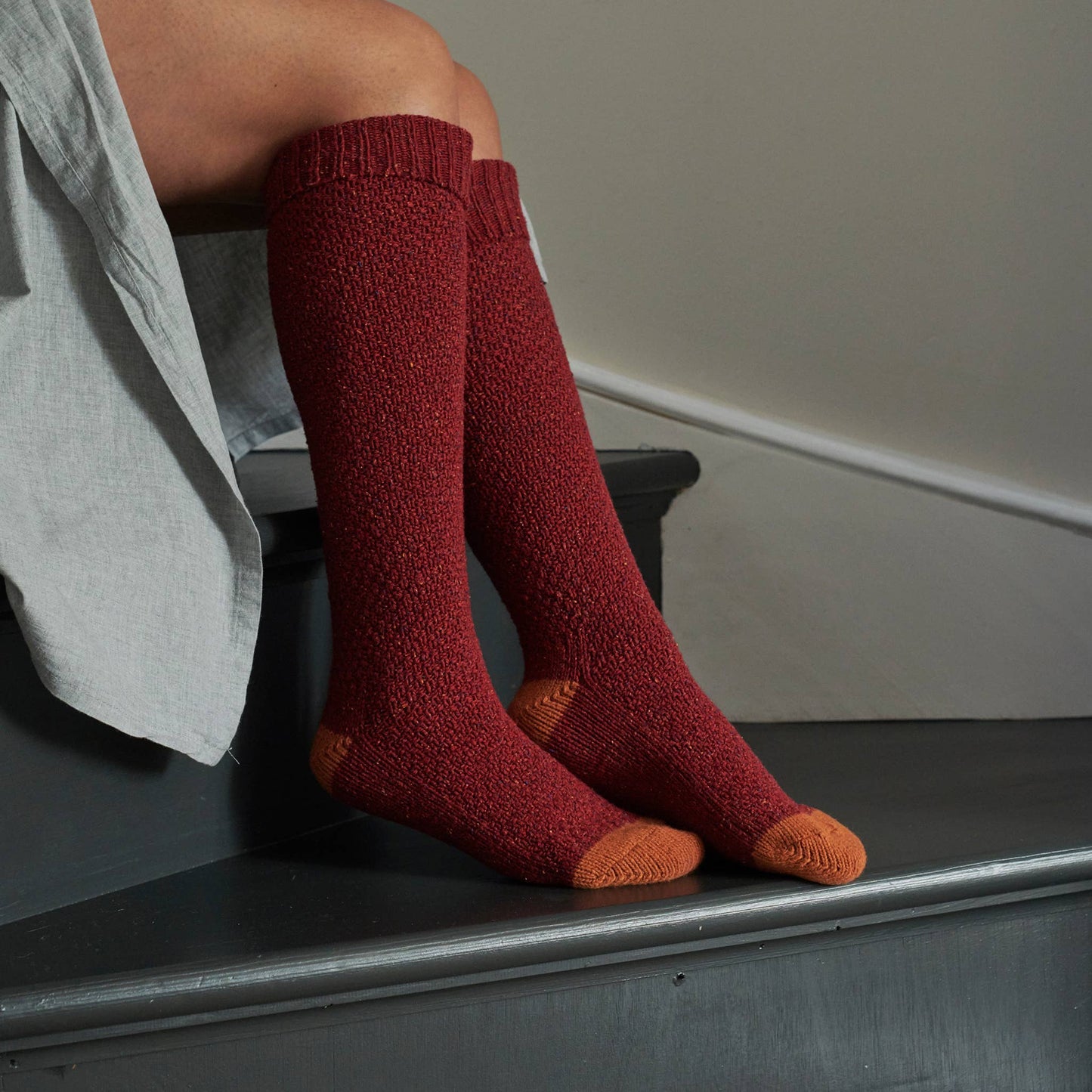 Unisex Recycled Silk Blend Knee Socks