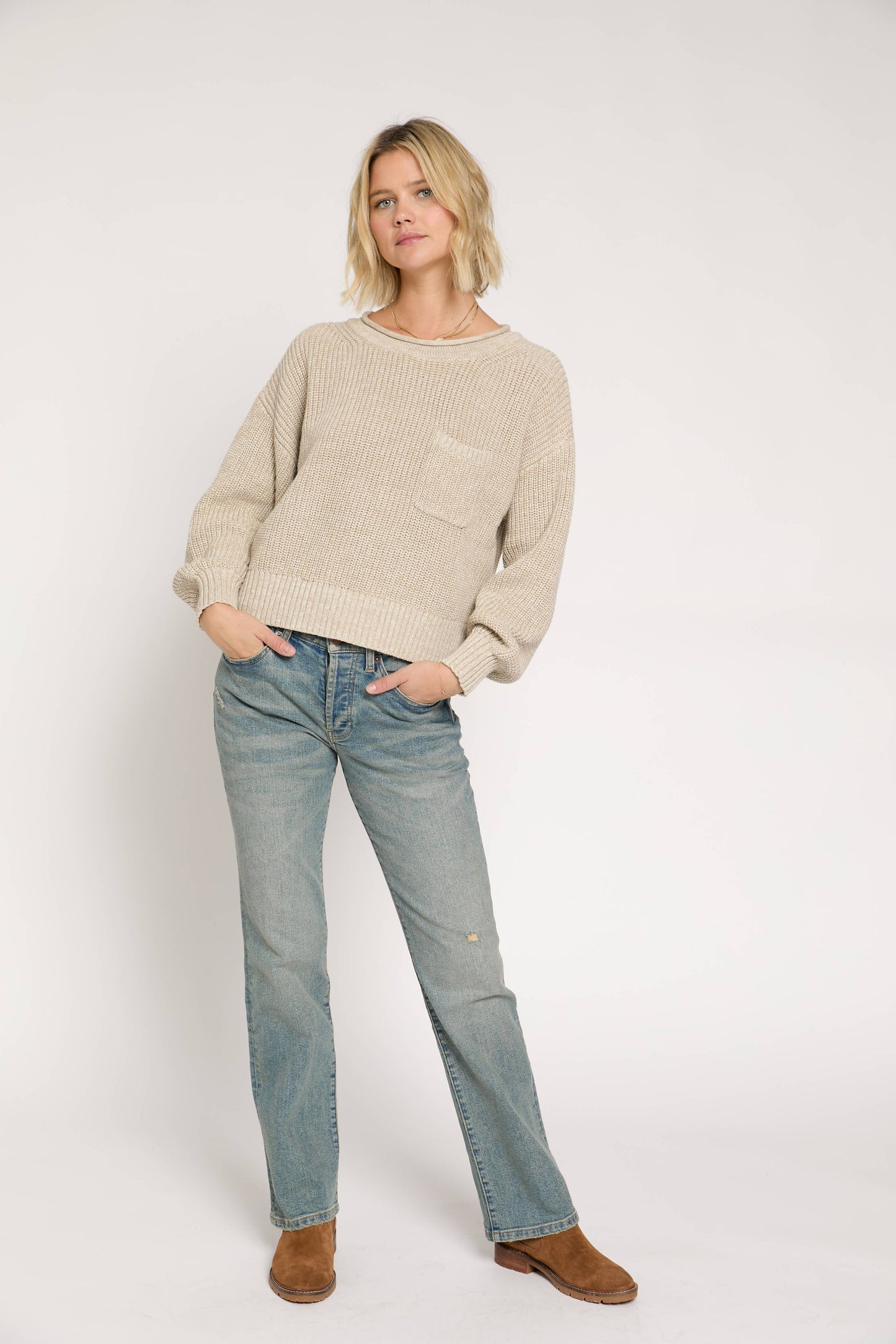 Stanley Mid Rise Bootcut Jean, 4-Year Vintage