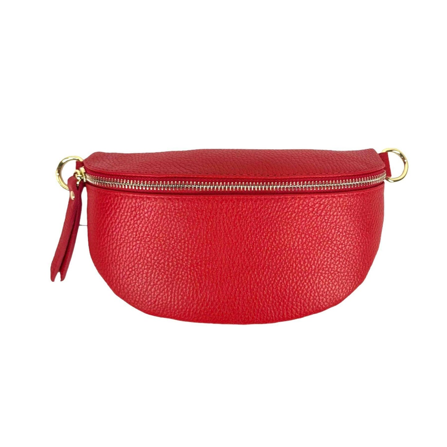 Italian Mini Leather Crossbody Waist Bag
