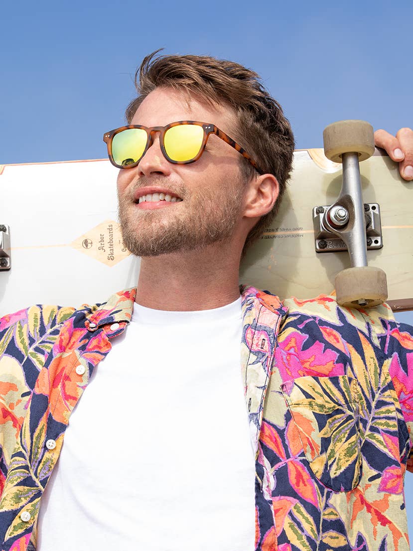 Zion - Soft Honey Tortoise / Gold Mirror Polarized Lens