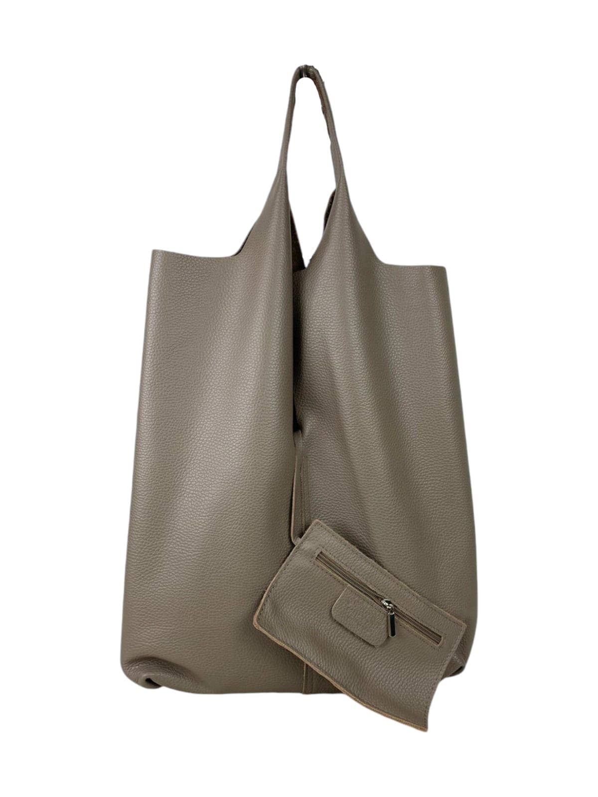 Leather University Shopper Bag with Extra Coin Pocket
