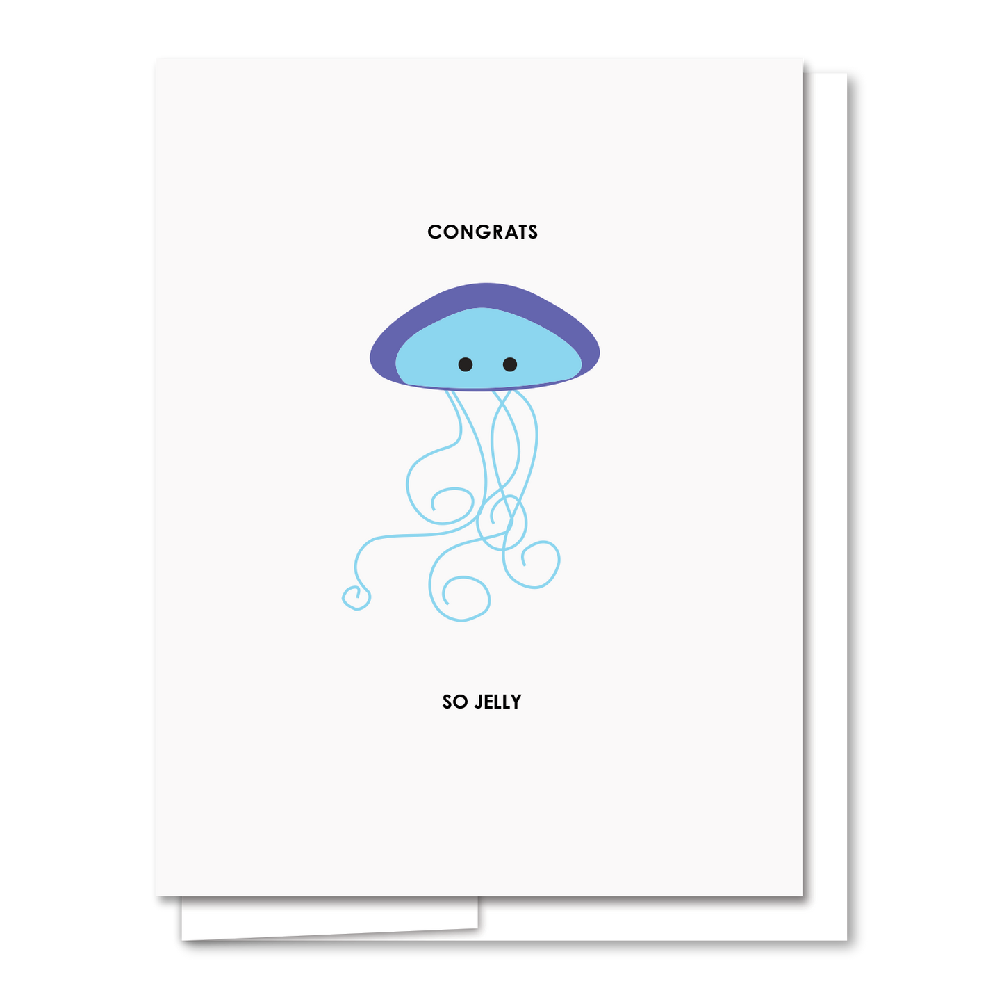 Congrats (So Jelly) - Letterpress Funny Congratulations Card