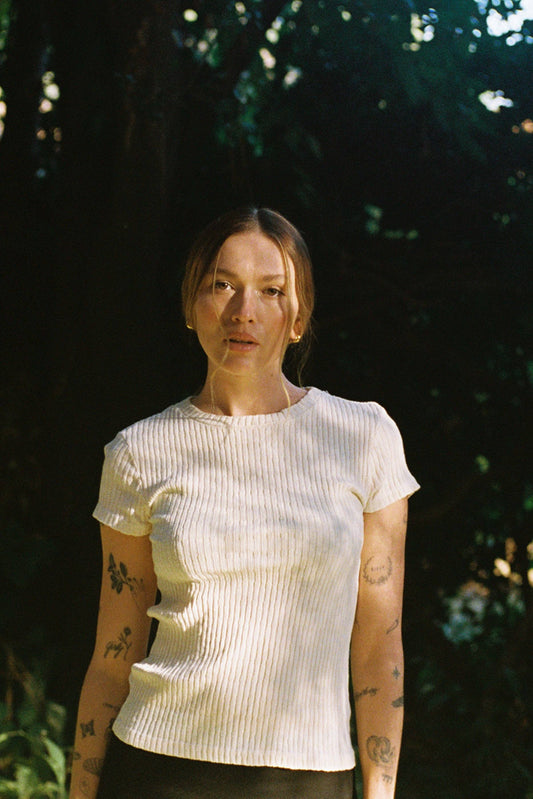 Pointelle Organic Tee