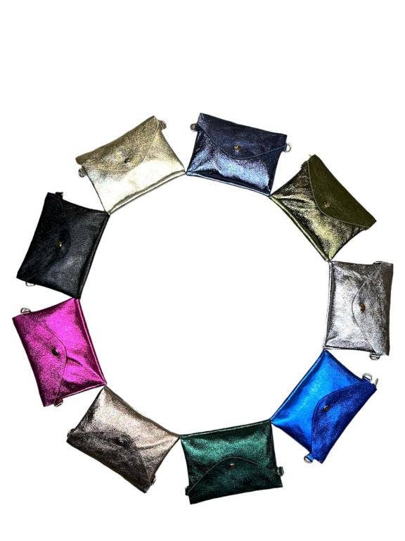 Women's Leather Bag with Brilliant Effect. Promo