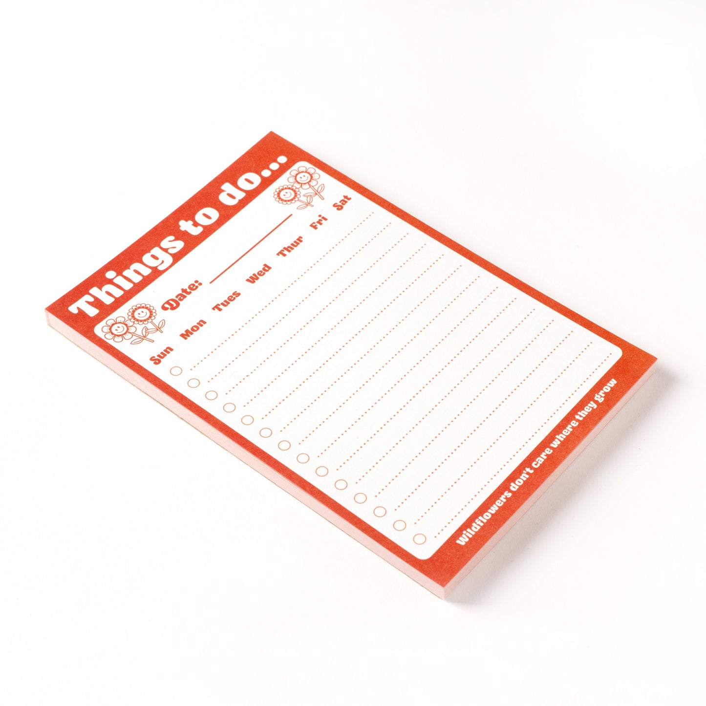 Things To Do Wildflower Notepad