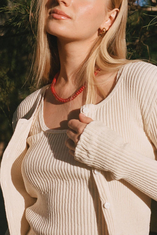 Pointelle Organic Square Cami