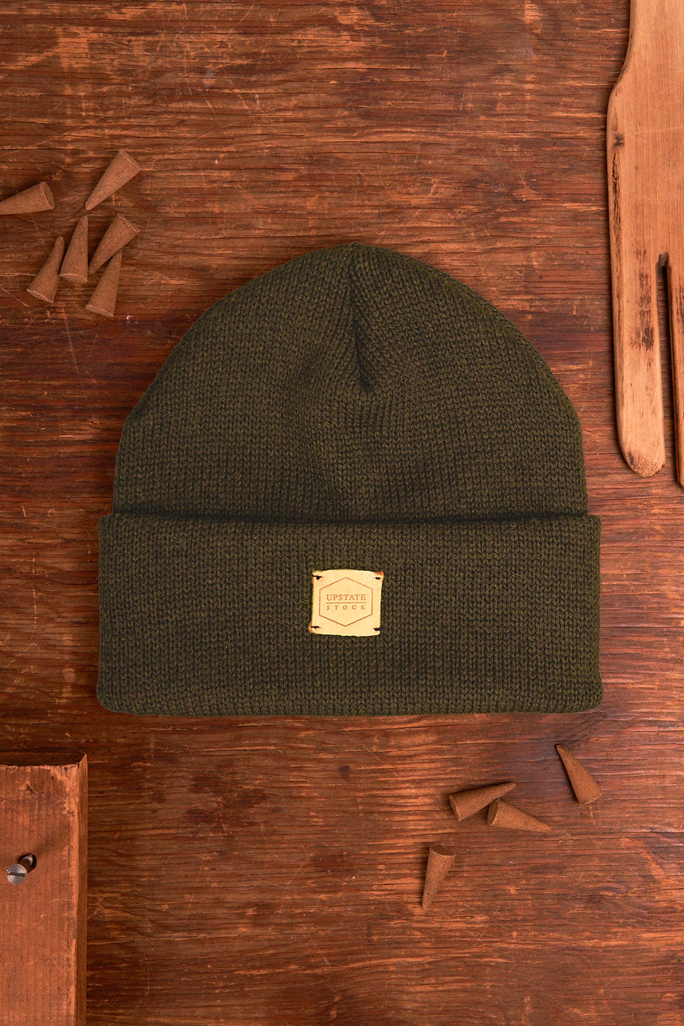 Moss Merino Wool Beanie