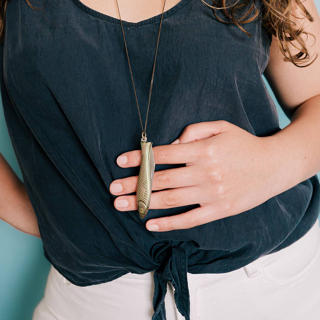 Fish Knife Necklace