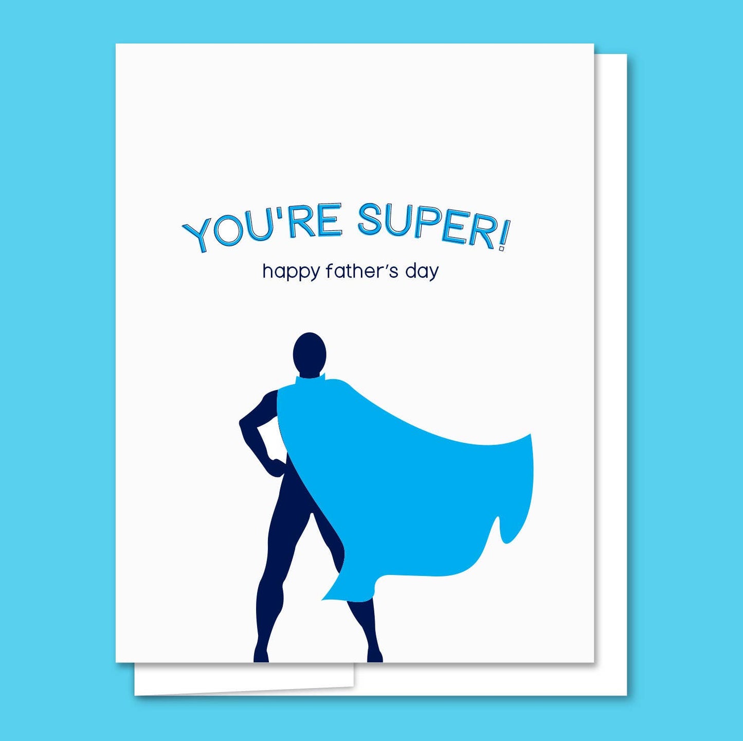 Super Dad - Letterpress Father's Day Card