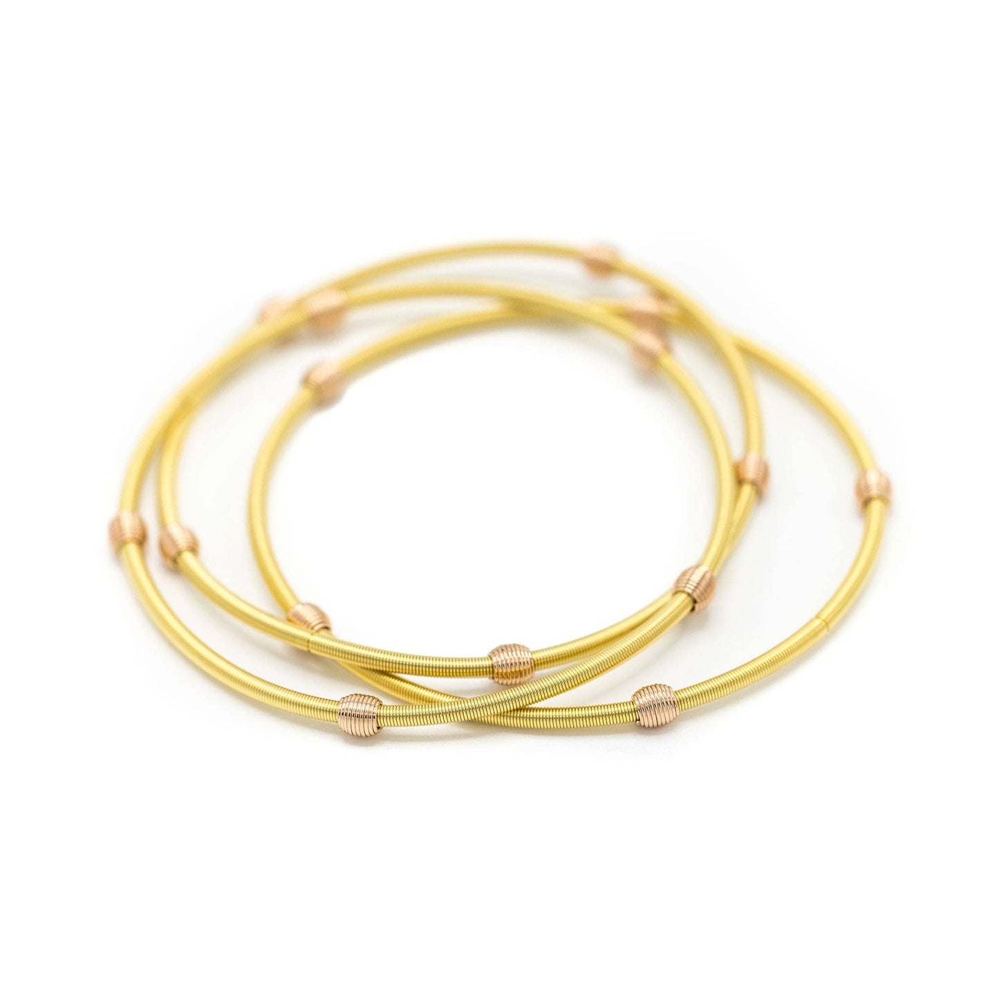 Gold Beaded DIA Bracelets