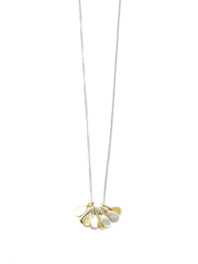 Dangles Multiple Drops Necklace in Silver or Vermeil