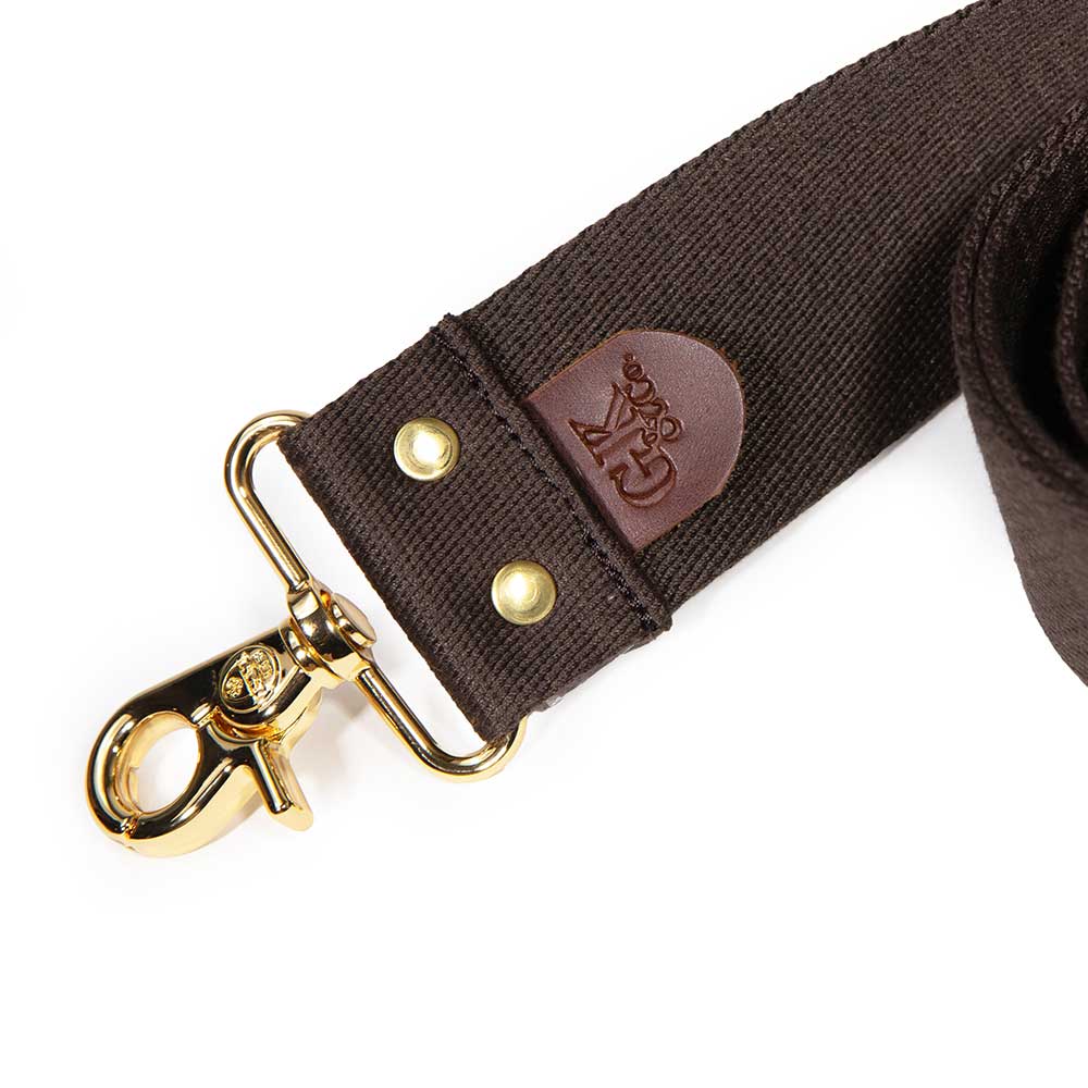 Cotton Webbing Cross Body/ Shoulder Strap-Brown