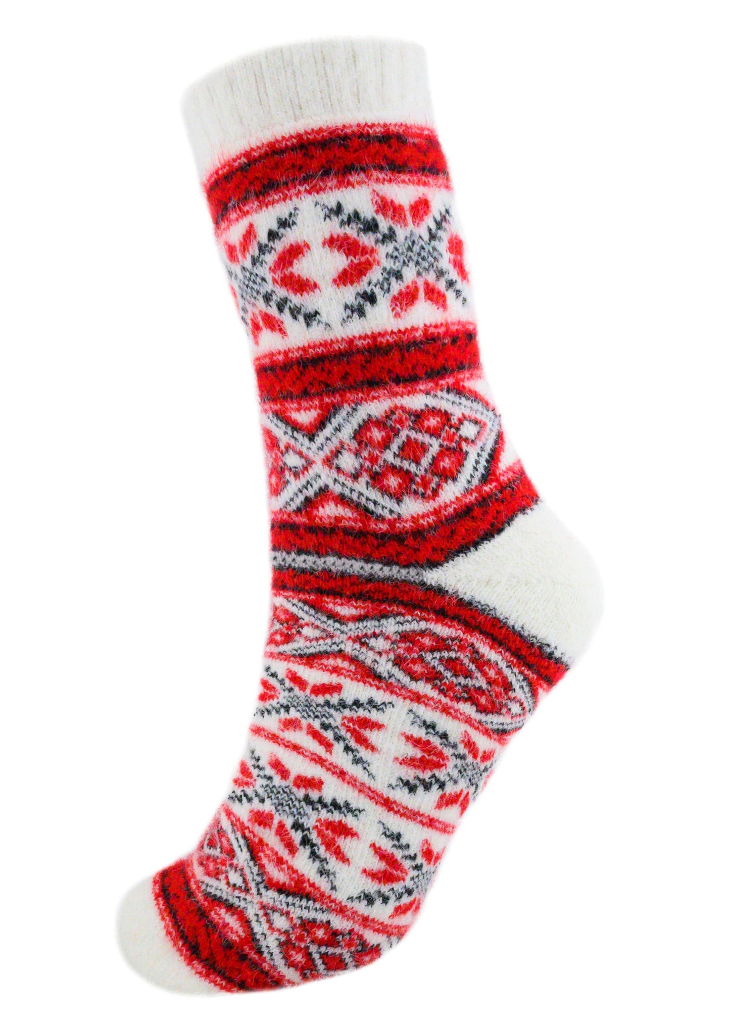 Malta Scarlet - Ultra Soft Crew Socks | Wool & Bamboo